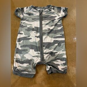 Little sleepies green camo shorty 3-6